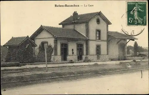 Ak Beton Bazoches Seine et Marne, La Gare