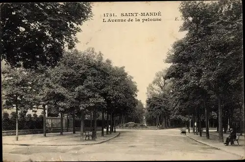 Ak Saint Mandé Val de Marne, L'Avenue  de la pelouse