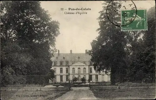 Ak Pas de Calais, Chateau d'Equirre