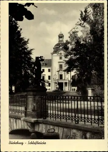 Ak Bückeburg Kreis Schaumburg Niedersachsen, Schlossbrücke