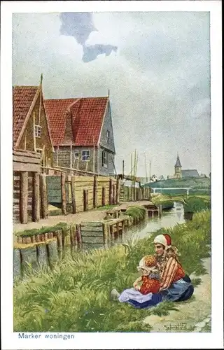 Künstler Ak Vie, Gabriel, Marken Nordholland, Marker woningen