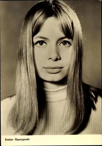 Ak Schauspielerin Evelyn Opoczynski, Portrait