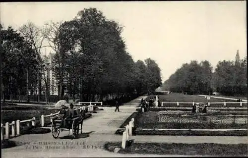 Ak Maisons Laffitte Yvelines, Le Parc, Avenue Albine