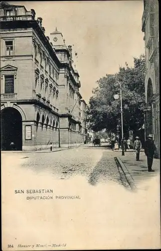 Ak San Sebastian Baskenland, Diputacion Provincial, Kutsche