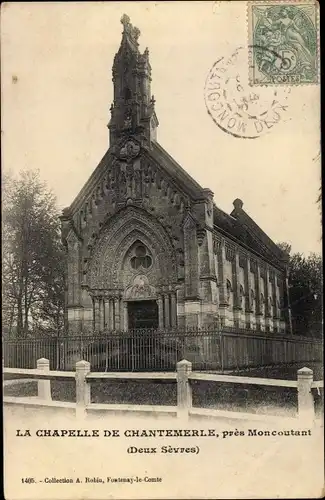 Ak Moutiers sous Chantemerle Deux Sèvres, La Chapelle