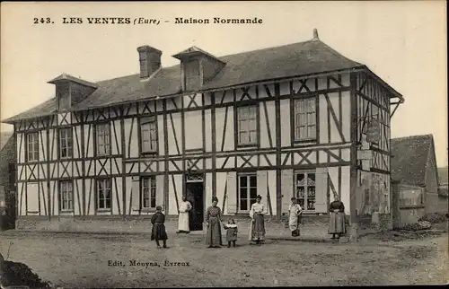 Ak Les Ventes Eure, Maison Normande
