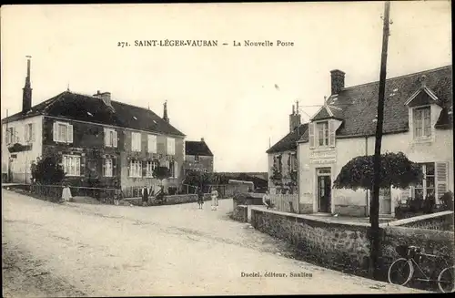 Ak Saint Leger Vauban Yonne, La Nouvelle Poste