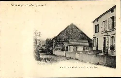 Ak Saint Leger Vauban Yonne, Maison natale du Maréchal Vauban