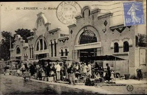 Ak Enghien les Bains Val d'Oise, Le Marche