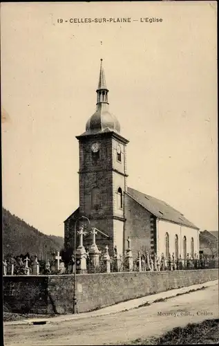 Ak Celles sur Plaine Vosges, L'Eglise