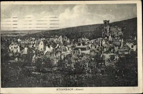 Ak Steinbach Bas Rhin, Vue générale