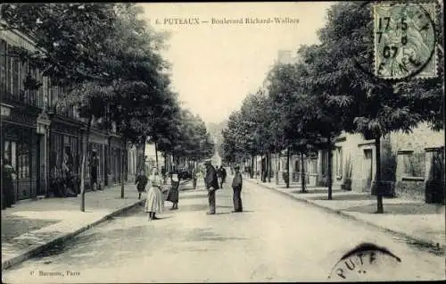 Ak Puteaux Hauts de Seine, Boulevard Richard Wallace