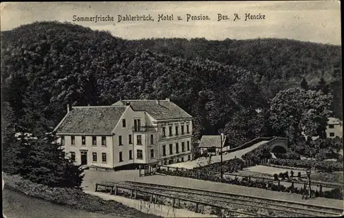 Ak Dahlerbrück Schalksmühle im Sauerland, Hotel und Pension, A. Hencke