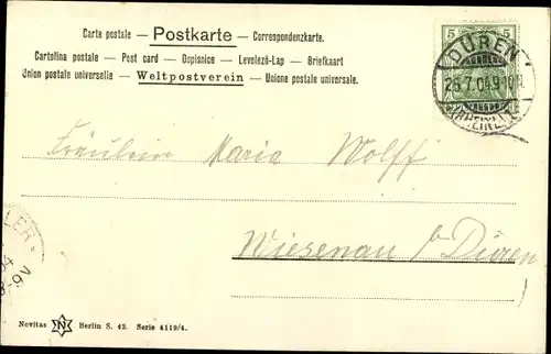 Künstler Ak Frau in niederländischer Volkstracht, Holzschuhe