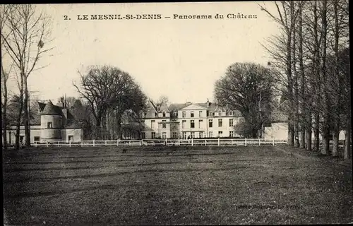 Ak Mesnil Saint Denis Yvelines, Le Chateau, Panorama