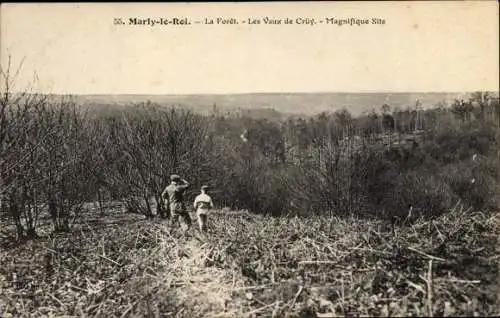 Ak Marly le Roi Yvelines, La Foret, Les Vaux de Crüy