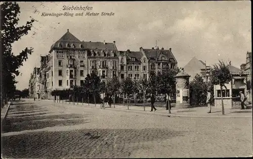 Ak Thionville Diedenhofen Lothringen Moselle, Karolinger Ring und Metzer Straße