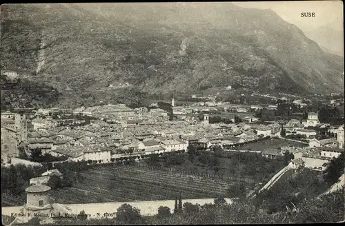 Ak Susa Suse Piemonte Italien, Gesamtansicht