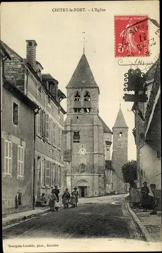 Ak Chitry le Fort Yonne, L'Eglise, Kirche