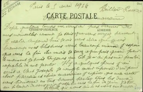 Ak Dourdan Essonne, Route de Corbreuse, Vue sur la Ville