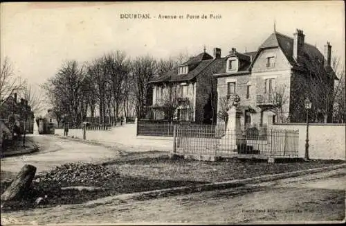 Ak Dourdan Essonne, Avenue, Port de Paris