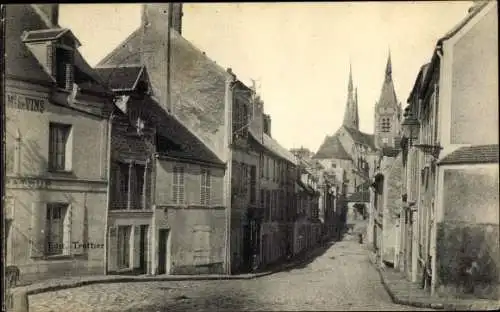 Ak Dourdan Essonne, Rue Saint Pierre