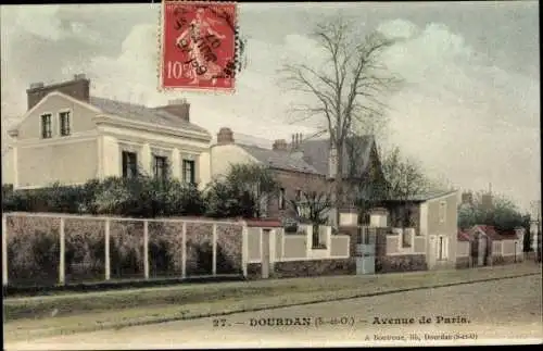 Ak Dourdan Essonne, Avenue de Paris