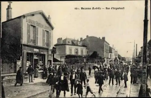 Ak Bezons Val d'Oise, Rue d'Argenteuil