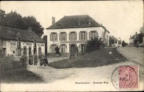 Ak Chalmaison Seine et Marne, Grande Rue