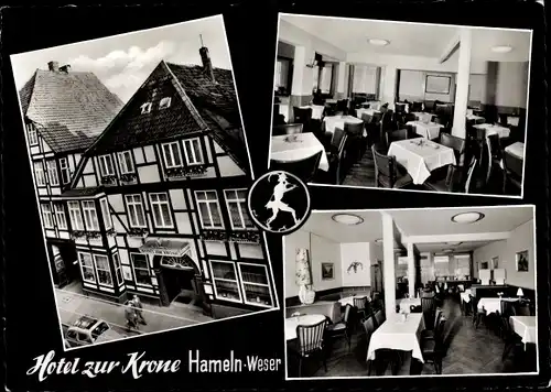 Ak Hameln in Niedersachsen, Hotel zur Krone