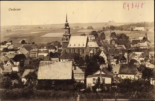 Ak Oederan Sachsen, Gesamtansicht