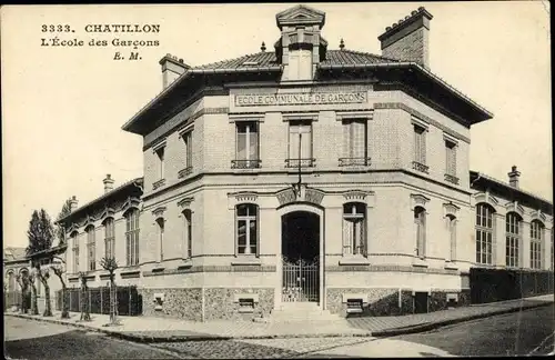 Ak Chatillon Hauts de Seine, Ecole des Garcons