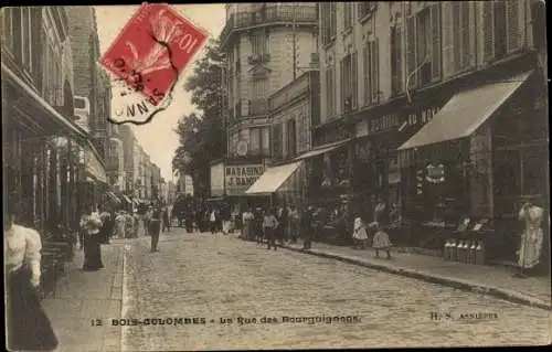 Ak Bois Colombes Hauts de Seine, Rue des Bourguignons