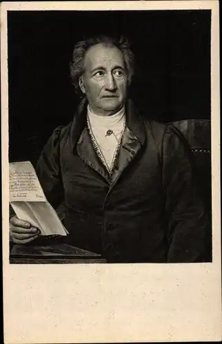 Künstler Ak Stieler, J., Schriftsteller Johann Wolfgang von Goethe