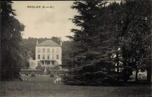 Ak Meulan en Yvelines, Le Chateau, Jardin