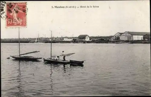 Ak Meulan en Yvelines, Bord de la Seine