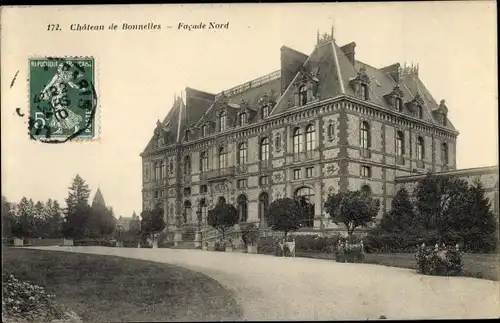 Ak Bonnelles Yvelines, Le Chateau, Facade Nord