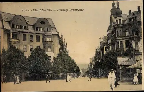 Ak Koblenz in Rheinland Pfalz, Hohenzollernstraße