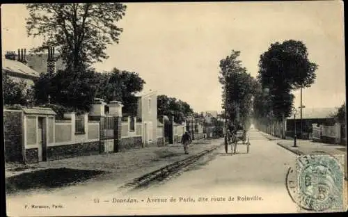 Ak Dourdan Essonne, Avenue de Paris