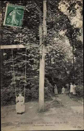 Ak Eaubonne Val d'Oise, Les Charmettes, Allee du Repos