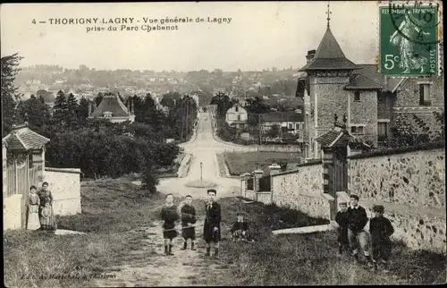 Ak Thorigny Seine et Marne, Vue generale