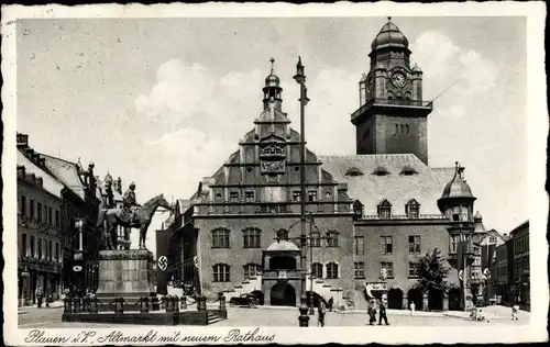 Ak Plauen im Vogtland, Altmarkt, Neues Rathaus