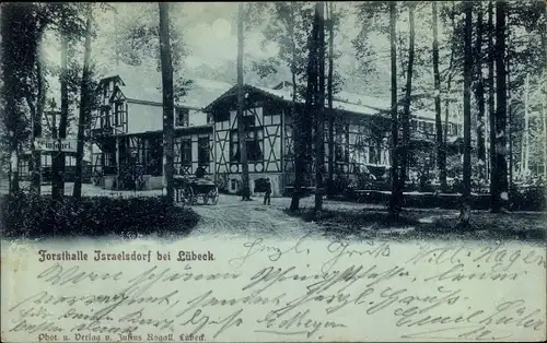 Ak Lübeck in Schleswig Holstein, Forsthalle Israelsdorf