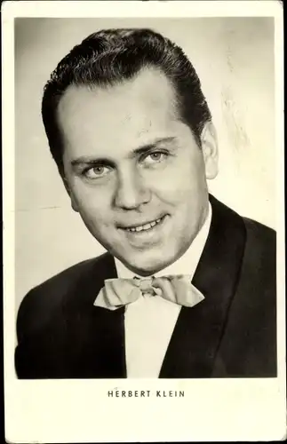 Ak Sänger Herbert Klein