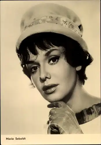 Ak Schauspielerin Maria Sebaldt, Portrait mit Hut