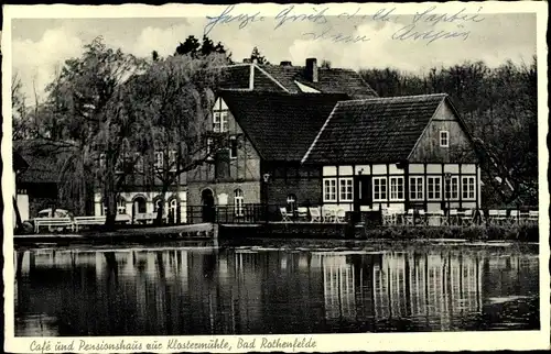 Ak Bad Rothenfelde am Teutoburger Wald, Cafe und Pensionshaus zur Klostermühle