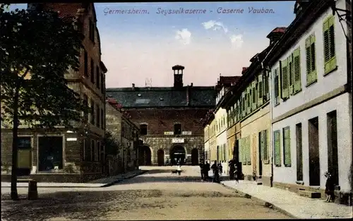 Ak Germersheim in Rheinland Pfalz, Seysselkaserne, Caserne Vauban