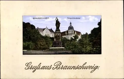 Ak Braunschweig in Niedersachsen, Siegesdenkmal
