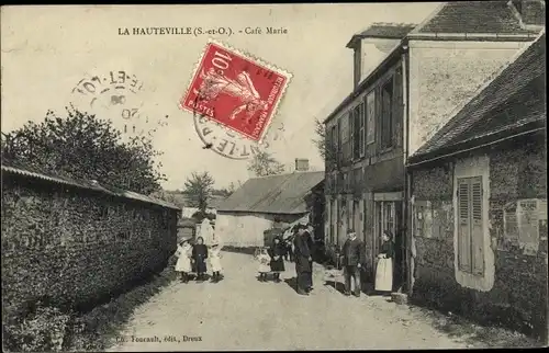 Ak La Hauteville Yvelines, Café Marie