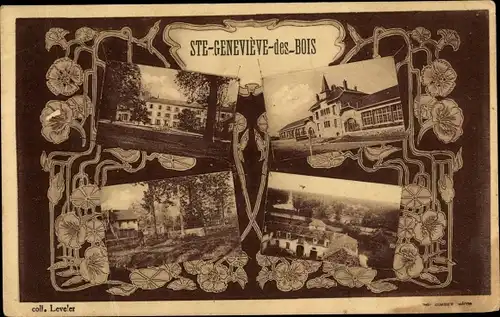 Ak Sainte Genevieve des Bois Essonne, Différents points de vue